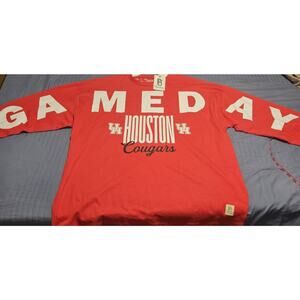 NWT Press Box Houston Cougars GAMEDAY Men's Long Sleeve Shirt Men's Your Size